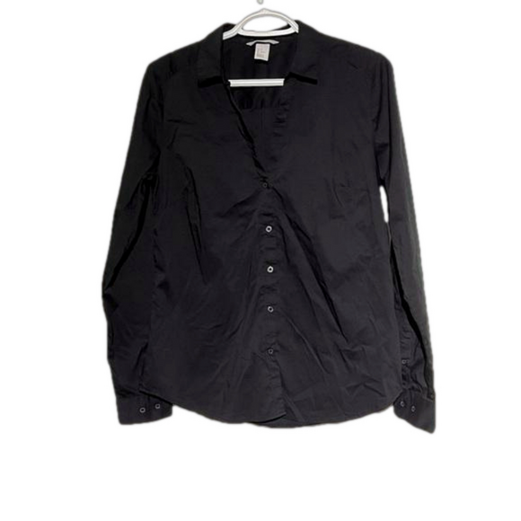 H&M Tops - H&M black dress shirt